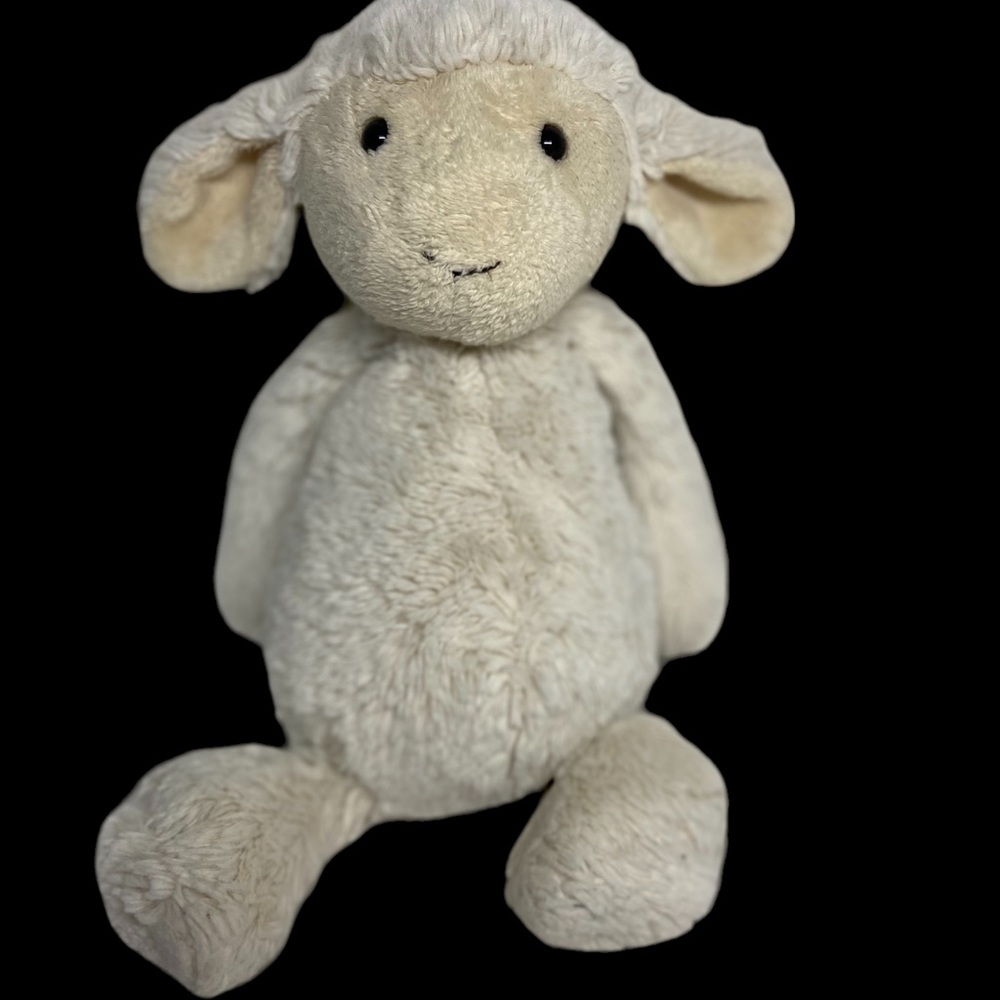 Jellycat Bashful Lamb Plush 12" Cream & White Sheep Soft Plush Medium